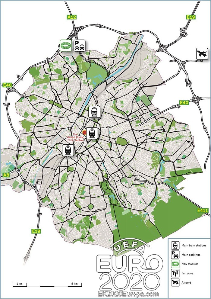 Speelstad Brussel - plattegrond